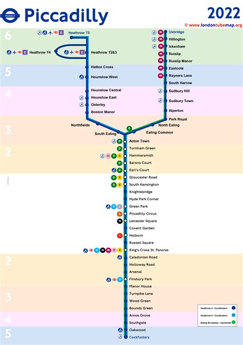 Map Of Piccadilly Line