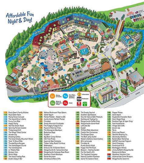 Map Of Pigeon Forge Tn