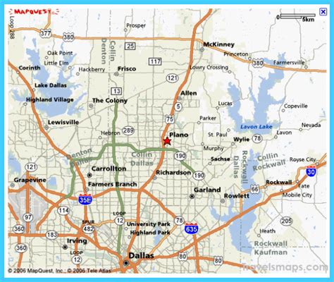 Map Of Plano Texas And Surrounding Area
