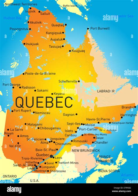 Map Of Quebec Province