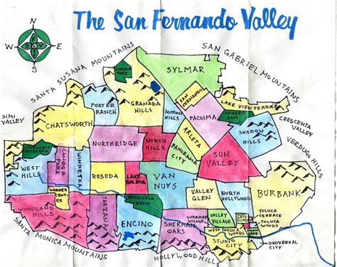 Map Of San Fernando Valley Ca