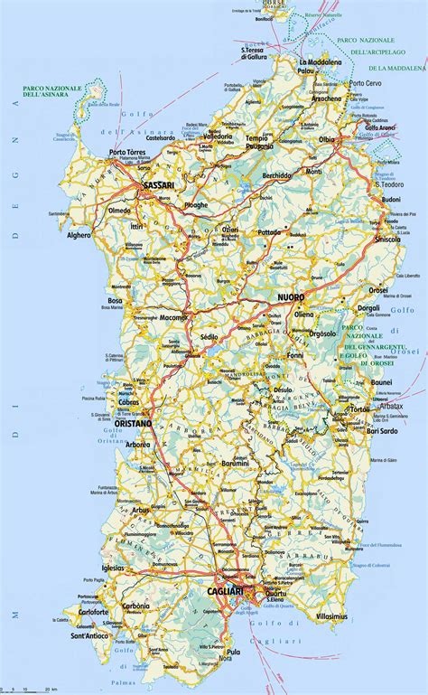 Map Of Sardinia