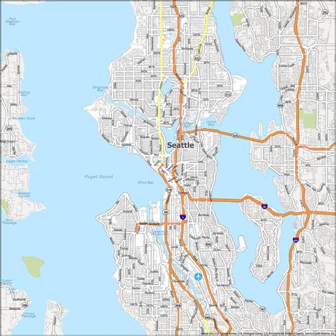 map of seattle washington