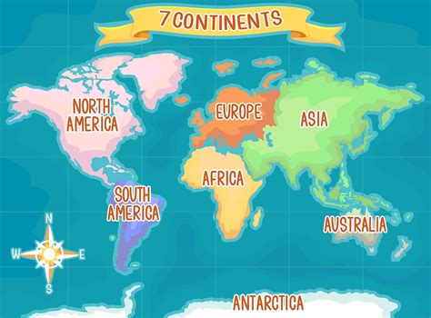 Map Of Seven Continents Of The World Coloring 7 Continents Coloring Pages - 7 Continents Coloring Pages