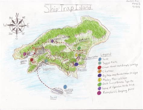 Map Of Ship Trap Island