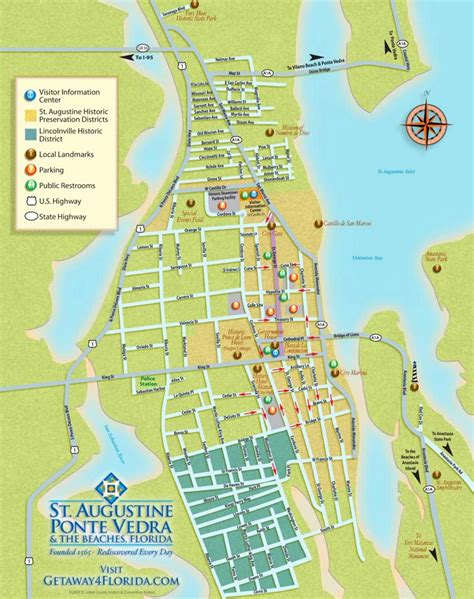 map of st augustine florida