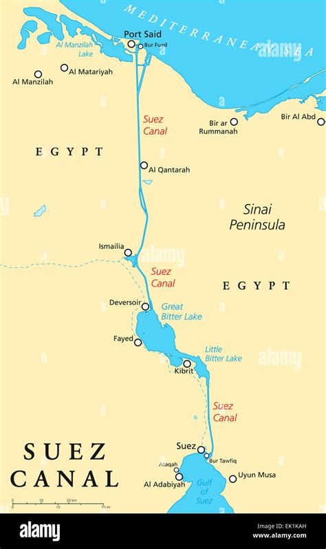 Map Of Suez Canal