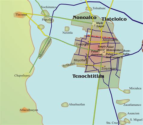 Map Of Tenochtitlan