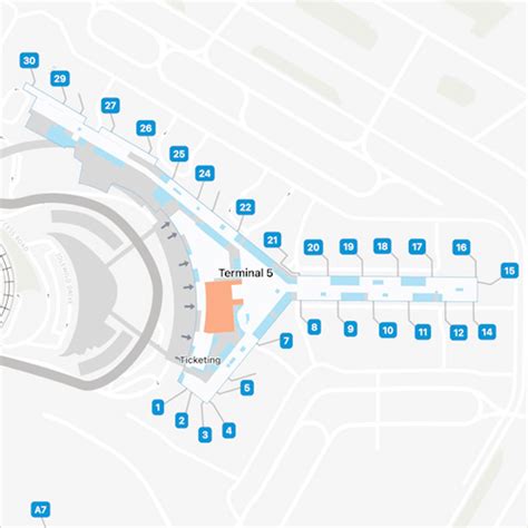Map Of Terminal 5 At Heathrow