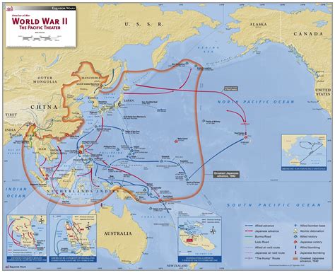 Map Of The Pacific Ww2