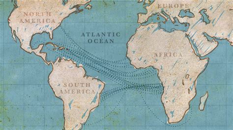 Map Of The Transatlantic Slave Trade