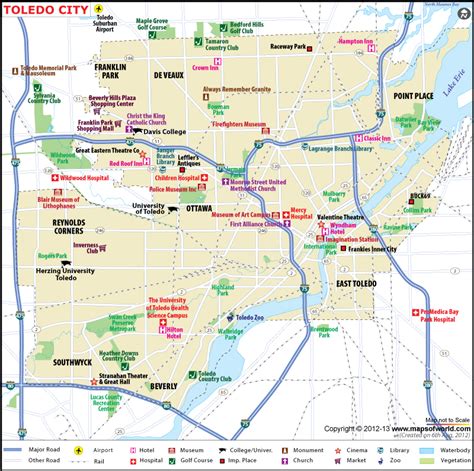 map of toledo ohio