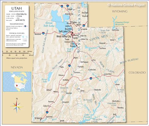 map of utah state