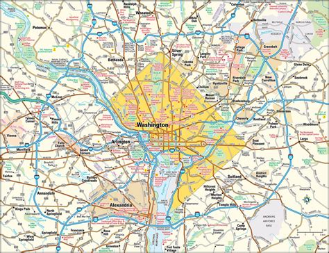 map of washington dc area