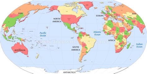 Map Of World America