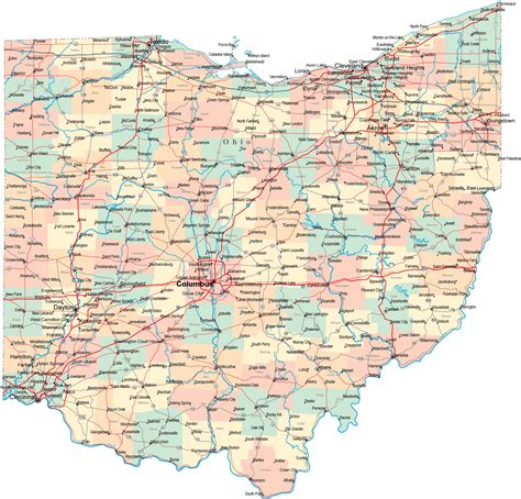 map ohio