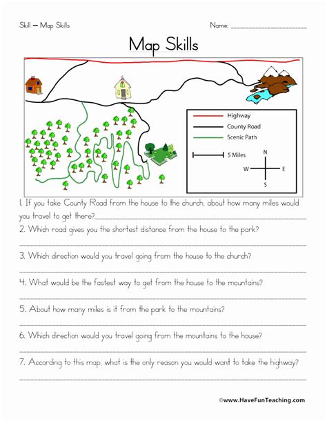 Map Scale Worksheet 4th Grade   Calculating Scales For Maps Problems Documentine Com - Map Scale Worksheet 4th Grade