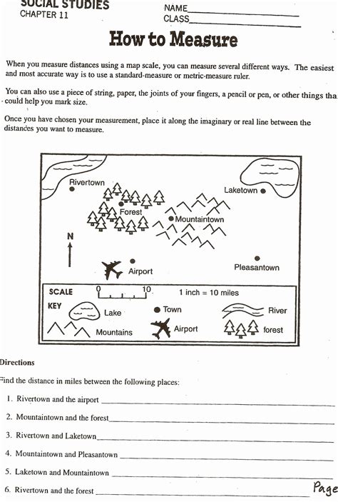 Map Scale Worksheets Free Scale Map Worksheet - Scale Map Worksheet