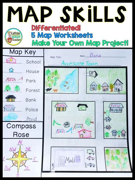Map Skills Games Create A Map Activity Teacher Using A Map Key Worksheet - Using A Map Key Worksheet