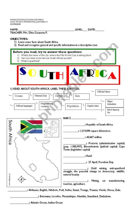 Map Skills Worksheets Twinkl South Africa Teacher Made Simple Topographic Map Worksheet - Simple Topographic Map Worksheet