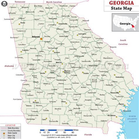 map state of georgia