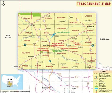 map texas panhandle