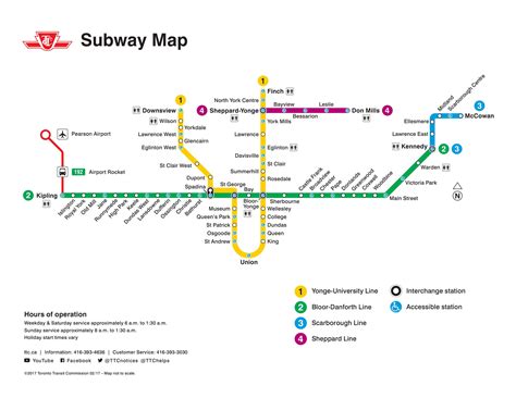 Map Ttc Toronto Canada