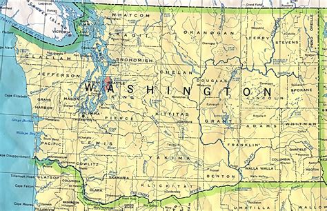 map washington state