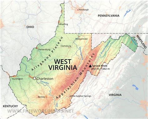 map west virginia