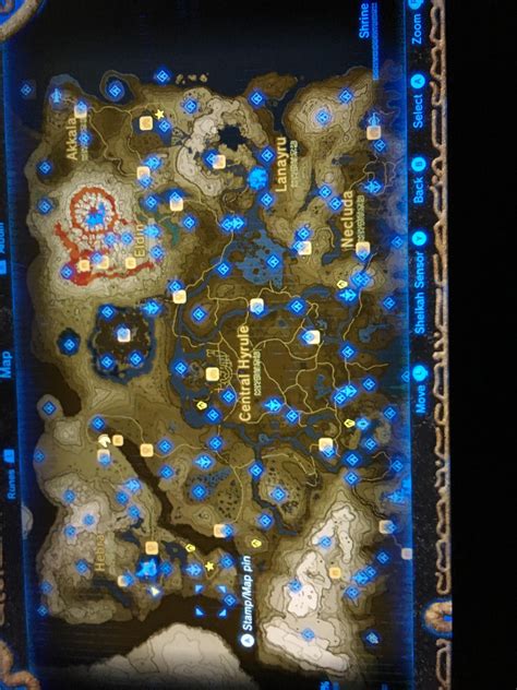 I cannot figure out which shrines I'm missing… full shrine map for  comparison! : r/Breath_of_the_Wild