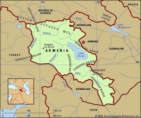 Map With Armenia
