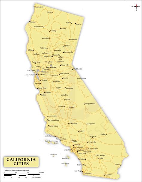 map.of california