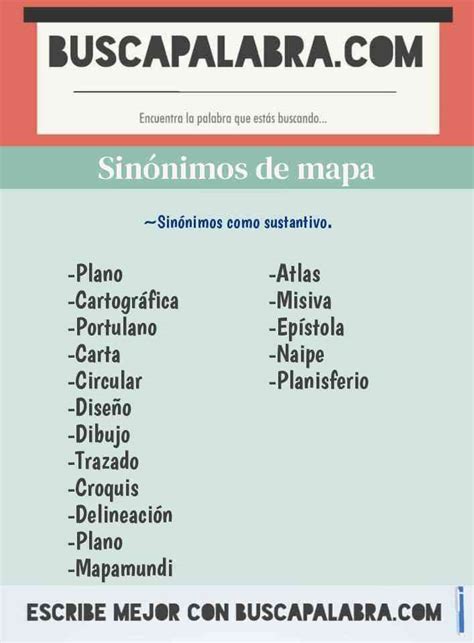 mapa - sinónimos y antónimos - WordReference.com