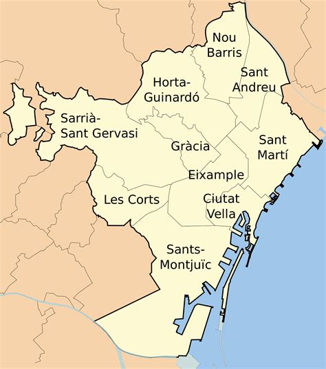 Mapa Barcelona