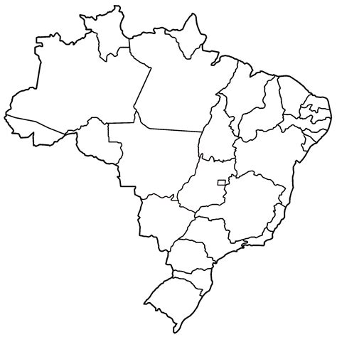 Mapa Brasil Em Branco