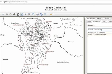 Mapa Cadastral Ippuc