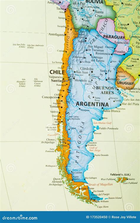 Mapa Chile Argentina