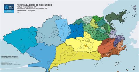 Mapa Com Bairros Do Rio De Janeiro