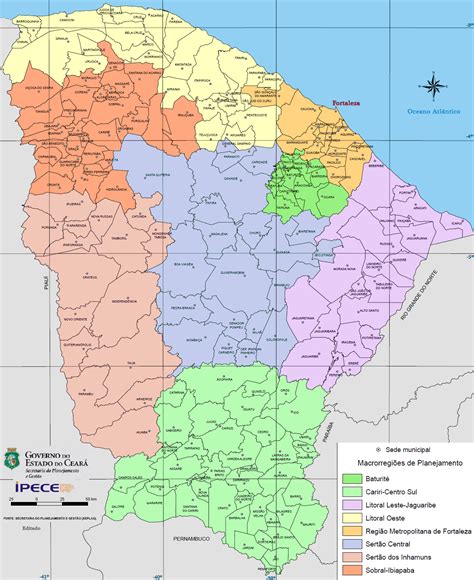 Mapa Da Cidade Do Ceara