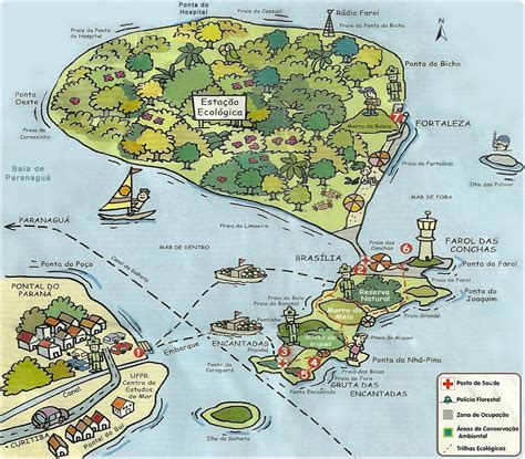 Mapa Da Ilha Do Mel