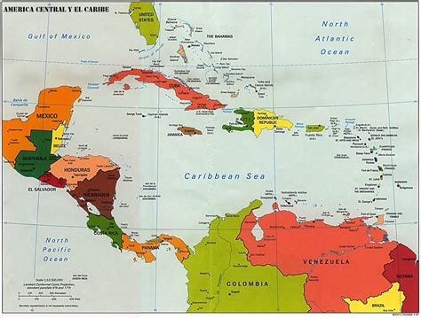 Mapa De Centroamer