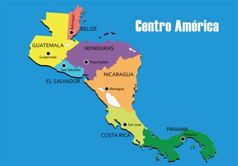 Mapa De Centroamerica