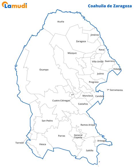Mapa De Coahuila