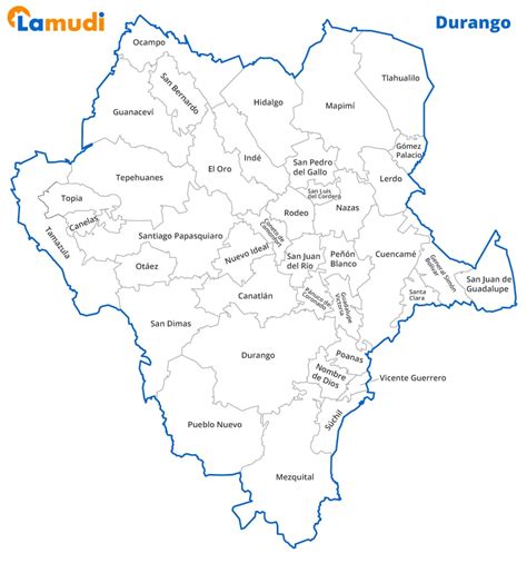 Mapa De Durango