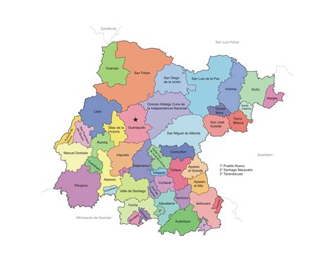 Mapa De Guanajuato