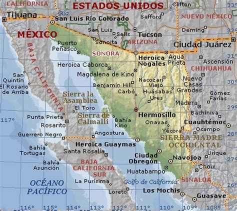 Mapa De Hermosillo