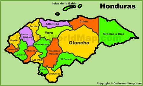 Mapa De Honduras