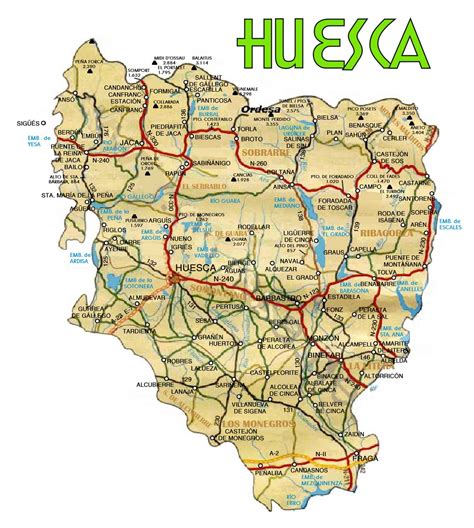 Mapa De Huesca