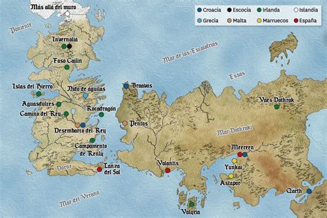 Mapa De Juego De Tronos
