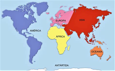 Mapa De Los Continentes